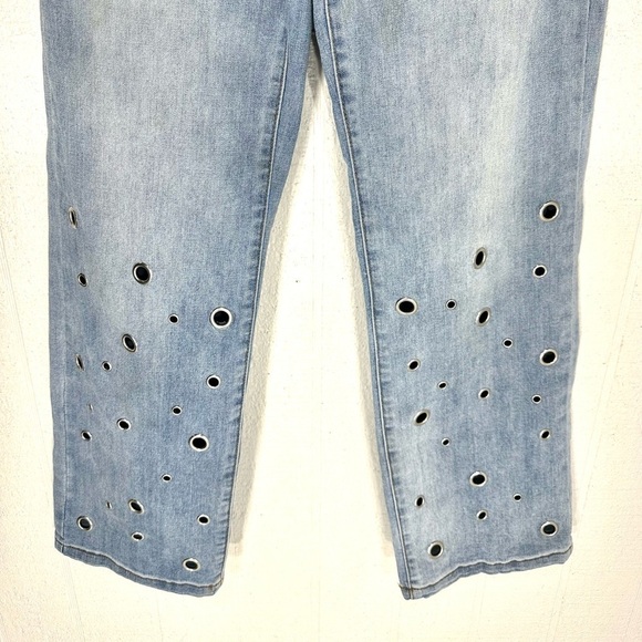 Juny wide leg high waist retro jeans size M - Picture 3 of 11